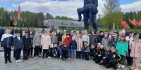 Экскурсия в мемориальный комплекс "Хатынь", торжественный прием в пионеры.